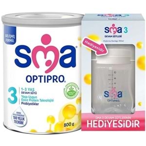 Sma Optipro 800GR No:3 Devam Sütü (1-3 Yaş) (Alıştırma Bardağı Hediyeli)