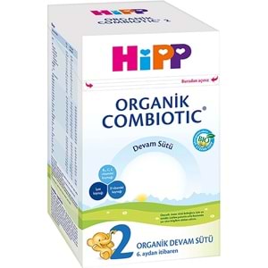 Hipp Organik Combiotic Bebek Devam Sütü 800GR No:2 (6. Aydan İtibaren) (4 Lü Set)